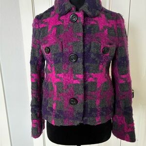 Marc By Marc Jacobs Pink and Gray Teddy Jacket
